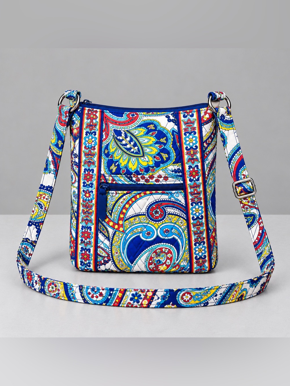 Vera Bradley Marina Paisley Crossbody Hipster Bag Floral Cottage Bohemian Retire